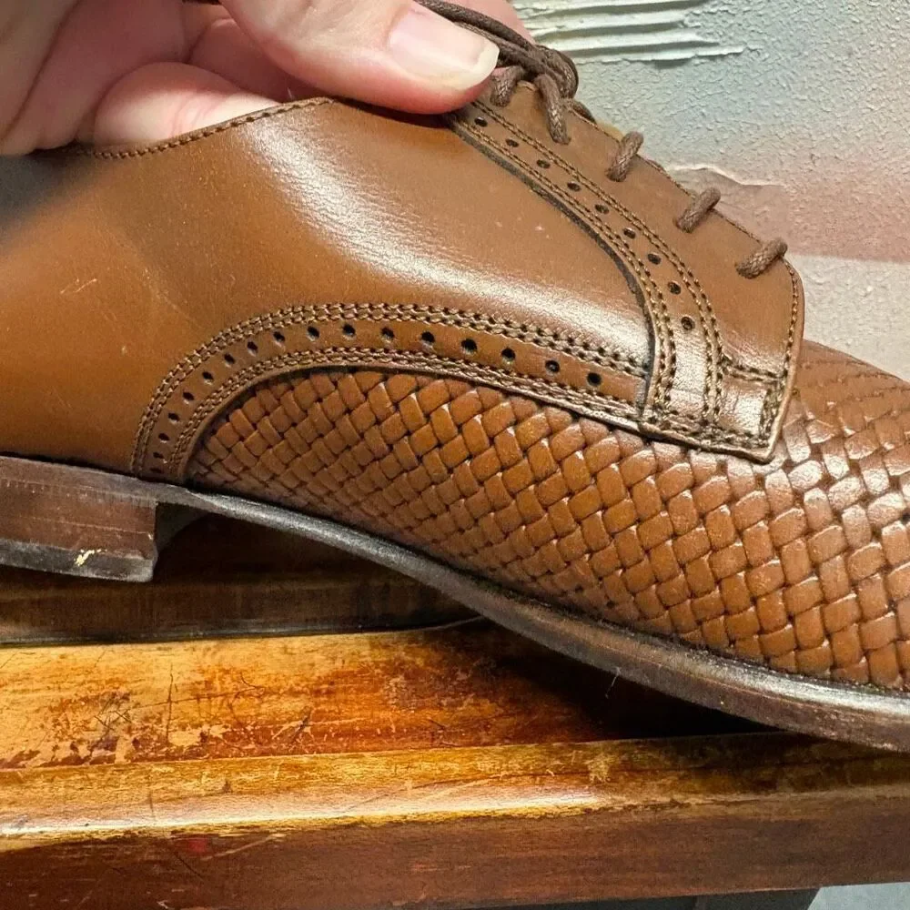 Bostonian 9 Brown Derby Leather Dress Shoes Business Professional Formal Classy